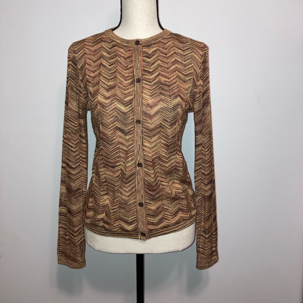 MISSONI FOR TARGET Chevron print cardigan size s